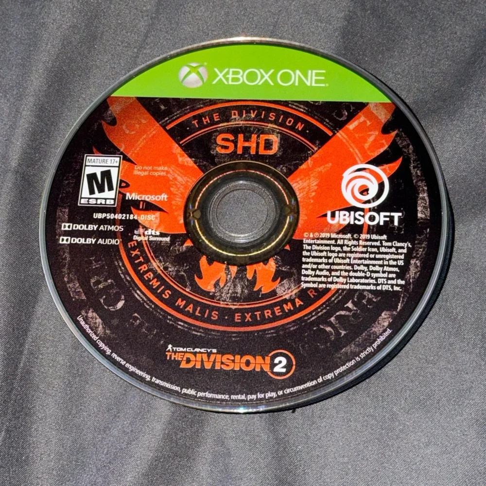 Microsoft Xbox One Tom Clancy’s The Division 2 Video Game Rated M For Mature Use